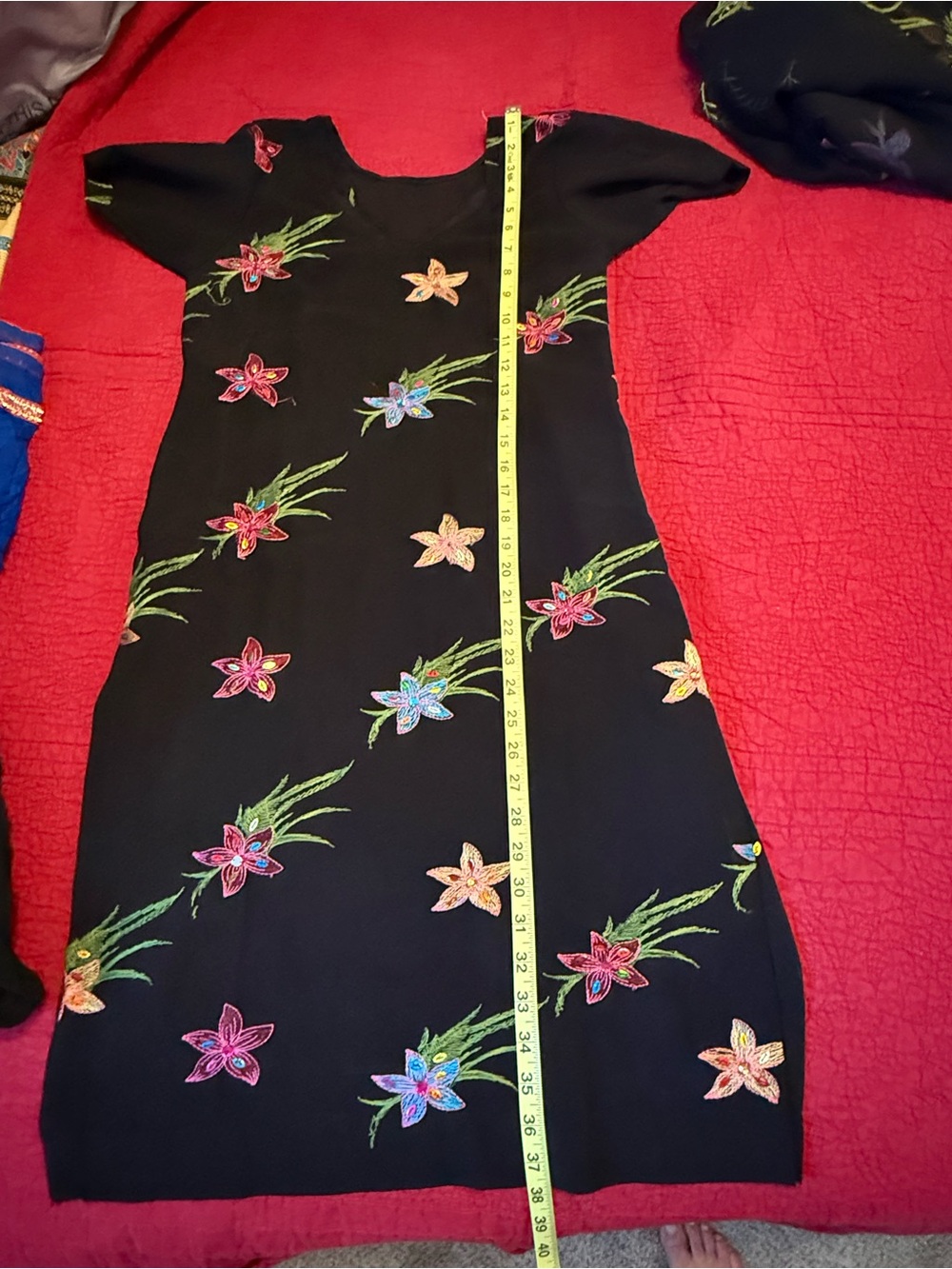 4 piece set Black salwar suit